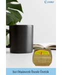 Altın Mumluk Şamdan 3 Adet Tealight Uyumlu Üçlü Mini Çizgili Çiçekli Model